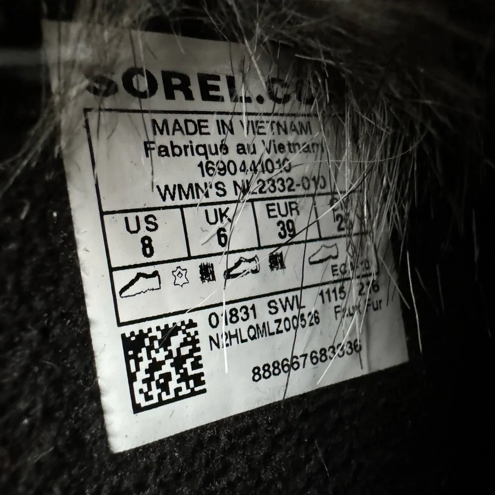 Sorel 'Tofino II' Faux Fur Lined Waterproof Boot Women’s Size 8 Waterproof - Picture 7 of 8